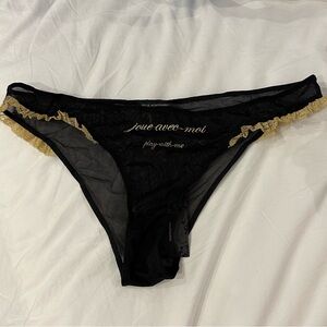 NWT Kiki De Montparnasse Joue Avec Moi Brief in Black